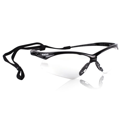 Nemesis Safety Glasses Clear Lens Black Frame image