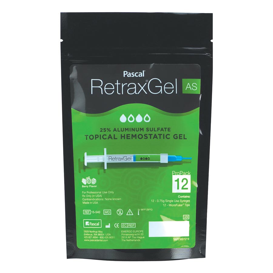 Retrax 25% Aluminum Sulfate Gel 0.75 Gm Pro Pack 12 Syringe Kit 12/Pk product image