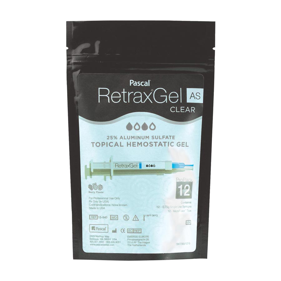 Retrax Clear 25% Aluminum Sulfate Gel 0.75 Gm Pro Pack 12 Syringe Kit 12/Pk thumbnail 2