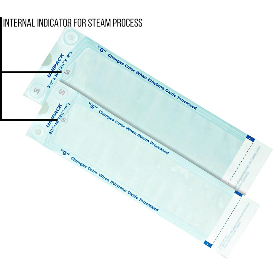 Unipack Pouch Sterilization 2.75 in x 10 in 3200/Ca thumbnail 2