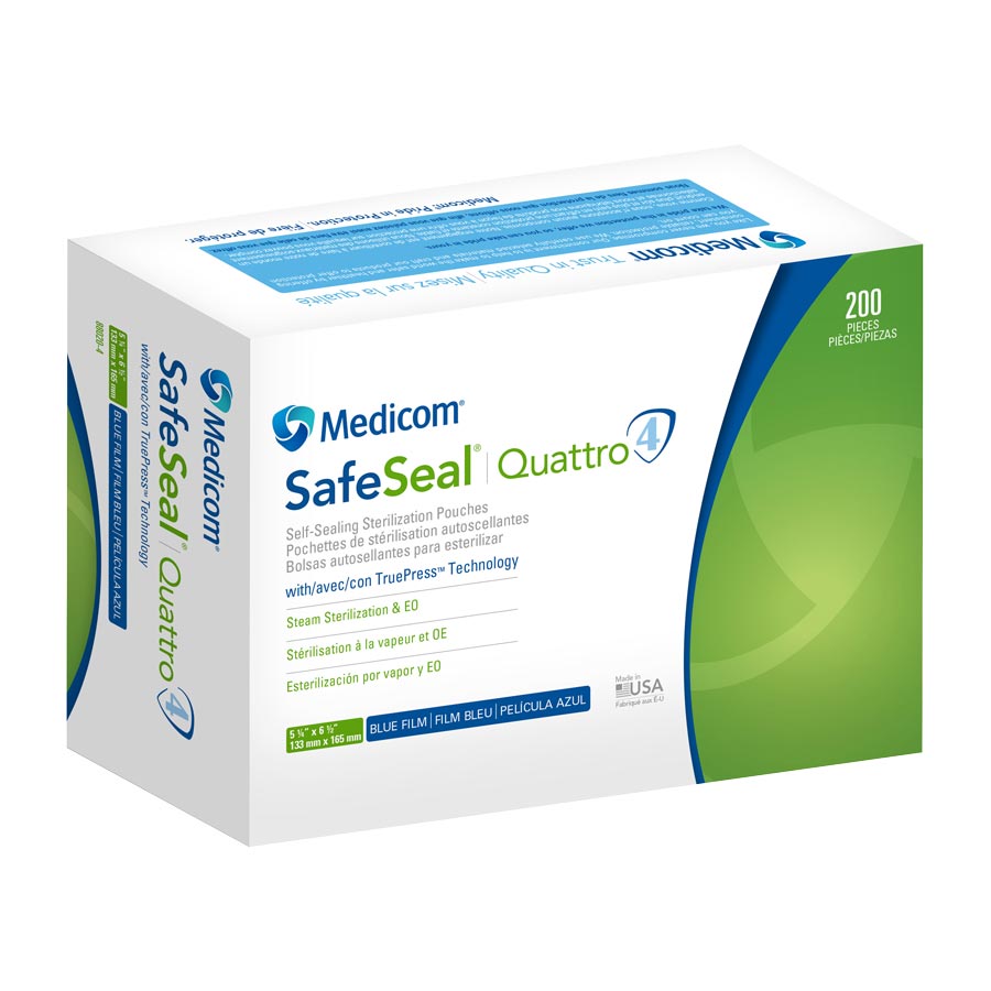 SafeSeal Quattro Pouches, 5.25" x 6.5", 200/Pk, 88020-4 thumbnail 9
