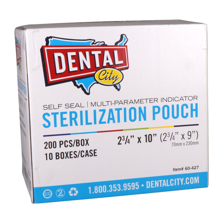 Dental City Sterilization Pouches 2.75x9 200/Box product image