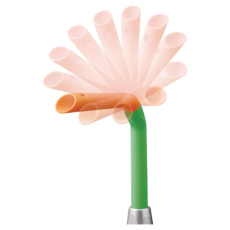 Angle Ease Adjustable Evacuator Tip Vented Multicolor Curved Tip Plastic 50/Pk thumbnail 3