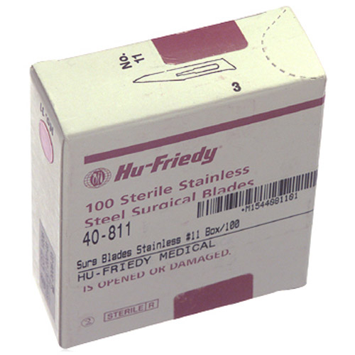#11 Sterile Scalpel Blade Stainless Steel Box of 100 product image