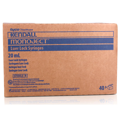 Cardinal Syringe 20Ml Luer Lock 4Bx/Cs product image