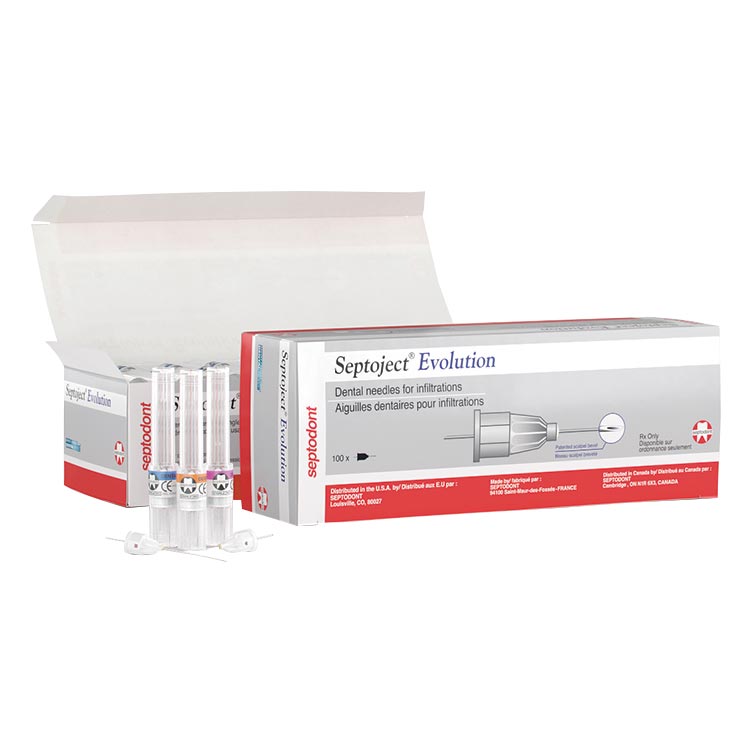 Septoject Evolution Dental Infiltration Needles, Plastic Hub, Ga 27, Short, 100/Pk, 01N1600 thumbnail 4