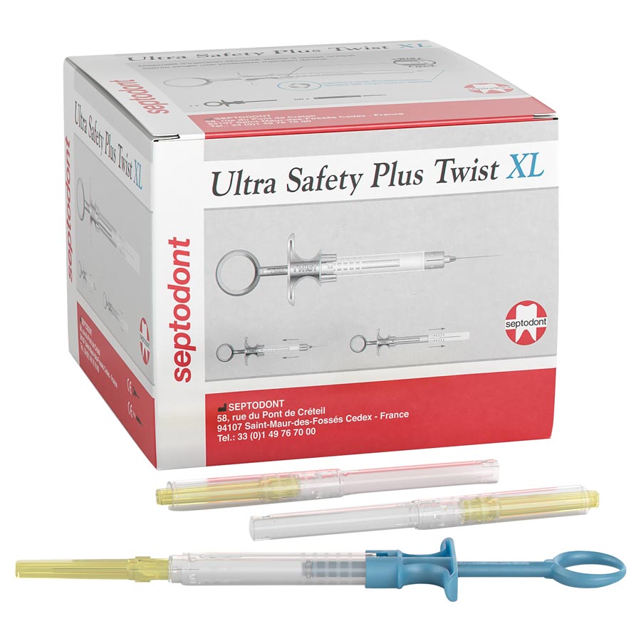 ***discontinued***Ultra Safety Plus Twist XL Needle 27ga Long (Yellow) 100/box + 1 Syringe Handle - ***discontinued***Ultra Safety Plus Twist XL Needle 27ga Long (Yellow) 100/box + 1 Syringe Handle - Image 1