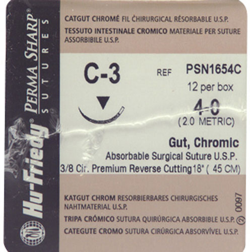 Suture Chromic Gut C-1 Needle 6-0 Box of 12 product image