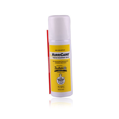 HurriCaine Topical Anesthetic Spray Kit, 2 oz Can, Wild Cherry, 1/Pk, 0283-0679-60 thumbnail 7
