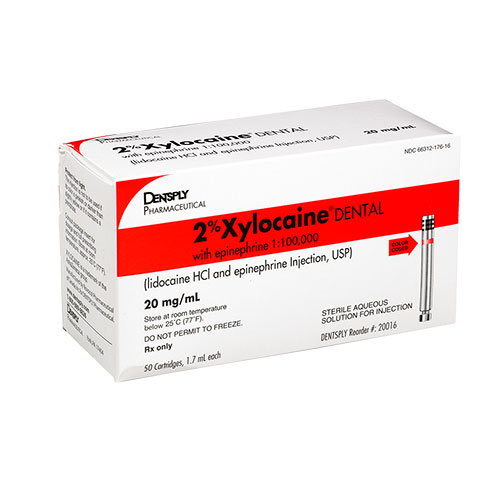 Xylocaine Lidocaine HCl 2% Epinephrine 1:100 000 1.7 mL 50/Bx thumbnail 9