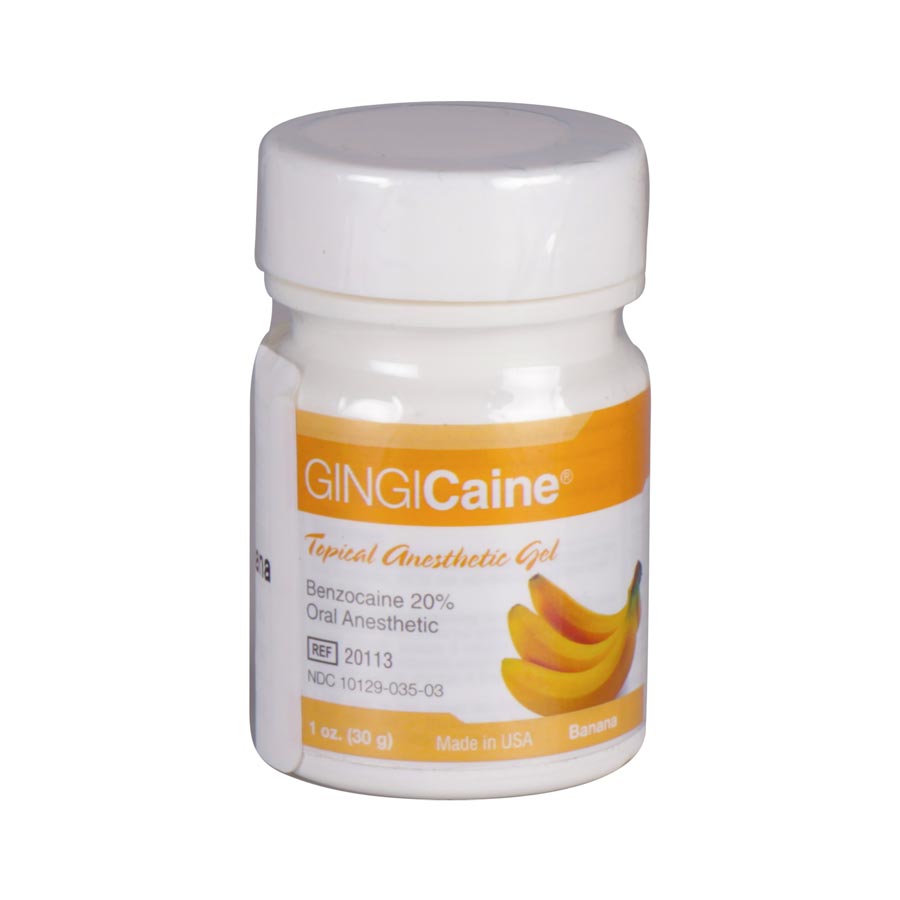 Gingicaine Topical Anesthetic Gel Banana 1oz/Jr product image