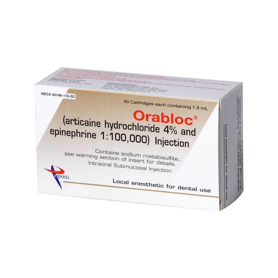 Orabloc Articaine HCl 4%, with Epinephrine, 1:100,000, 1.7 ml, Red, 50/Pk, 2101051 thumbnail 9