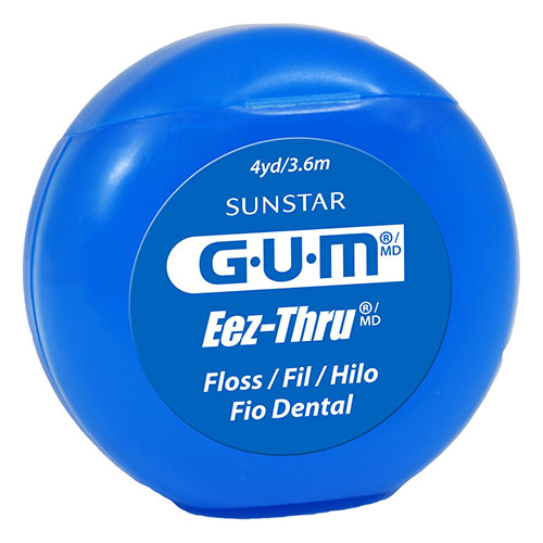 GUM Eez-Thru Waxed Teflon Floss 4 Yards Unflavored 144/Bx thumbnail 4