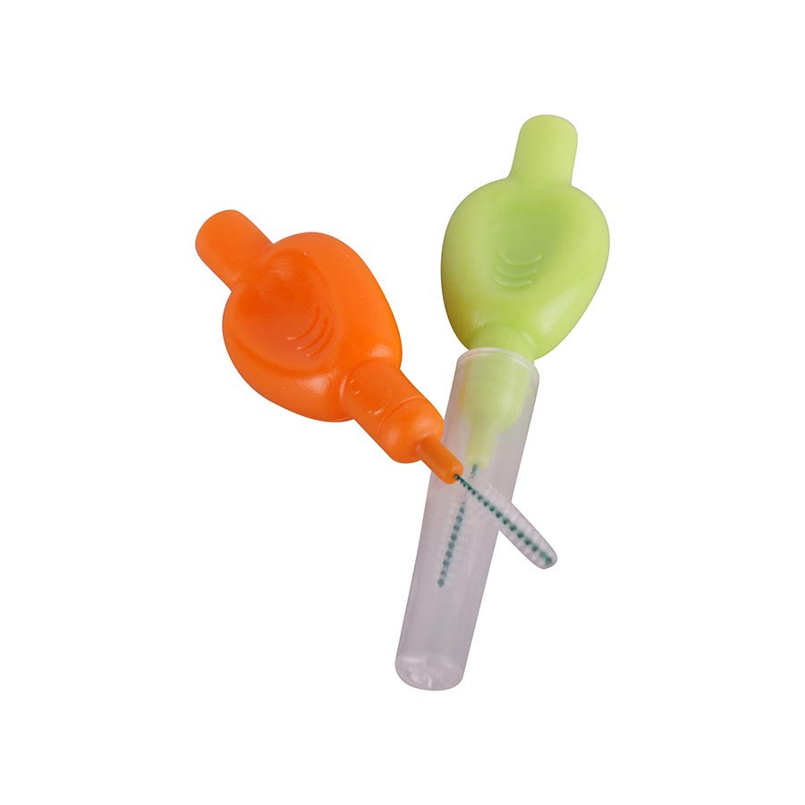 Plasdent - Interdental Brushes-Tight Orange & Green Assorted 50 Bags Of 1Pcs/Box, 2000S - Plasdent - Interdental Brushes-Tight Orange & Green Assorted 50 Bags Of 1Pcs/Box, 2000S - Image 1
