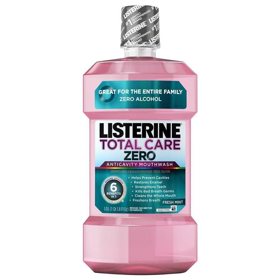 Listerine Total Care Zero Alcohol Anticavity Mouthwash 1L Case of 6 thumbnail 6