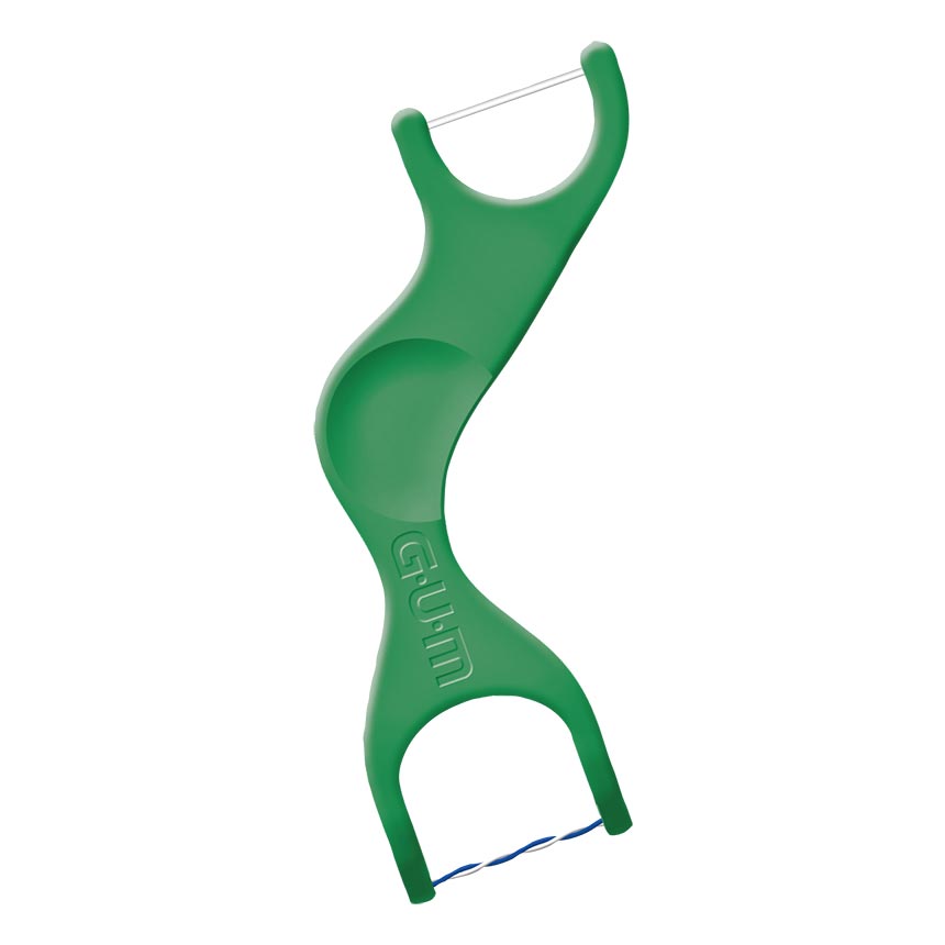 GUM Dual Technique Flosser Fresh Mint Green 48/Bx product image