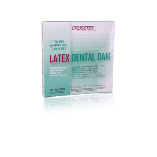 Rubber Dams, Latex, 5 x 5", Medium, Blue, Unflavored, 52/Pk thumbnail 9