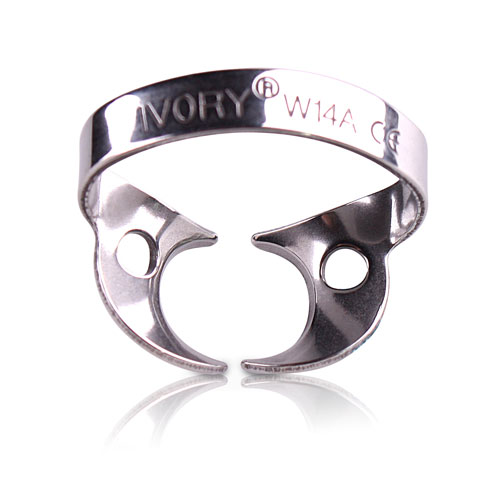 Ivory Rubber Dam Clamps, # W14A, 1/Pk, 50057556 thumbnail 8