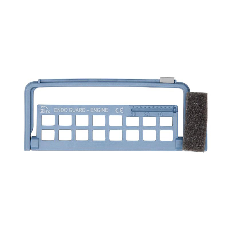 Steri-Endo Guard, 16-Hole, for Engine and Hand Files, 5 3/8" x 3/8" x 2 3/16", Blue, 1/Pk, 50Z452B product image