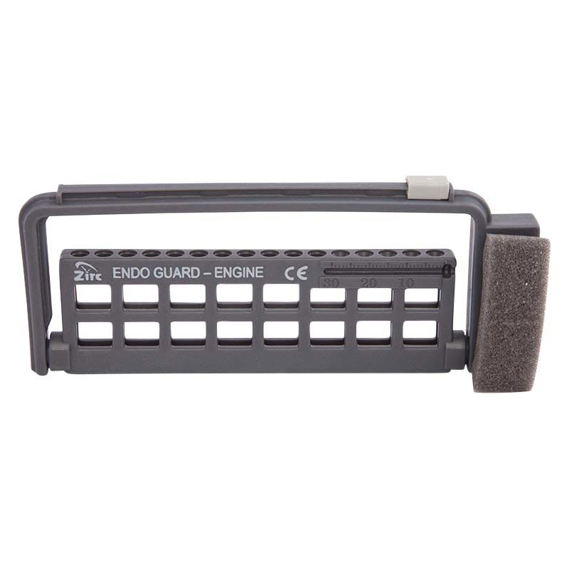 Steri-Endo Guard, 16-Hole, for Engine and Hand Files, 5 3/8" x 3/8" x 2 3/16", Gray, 1/Pk, 50Z452I thumbnail 3