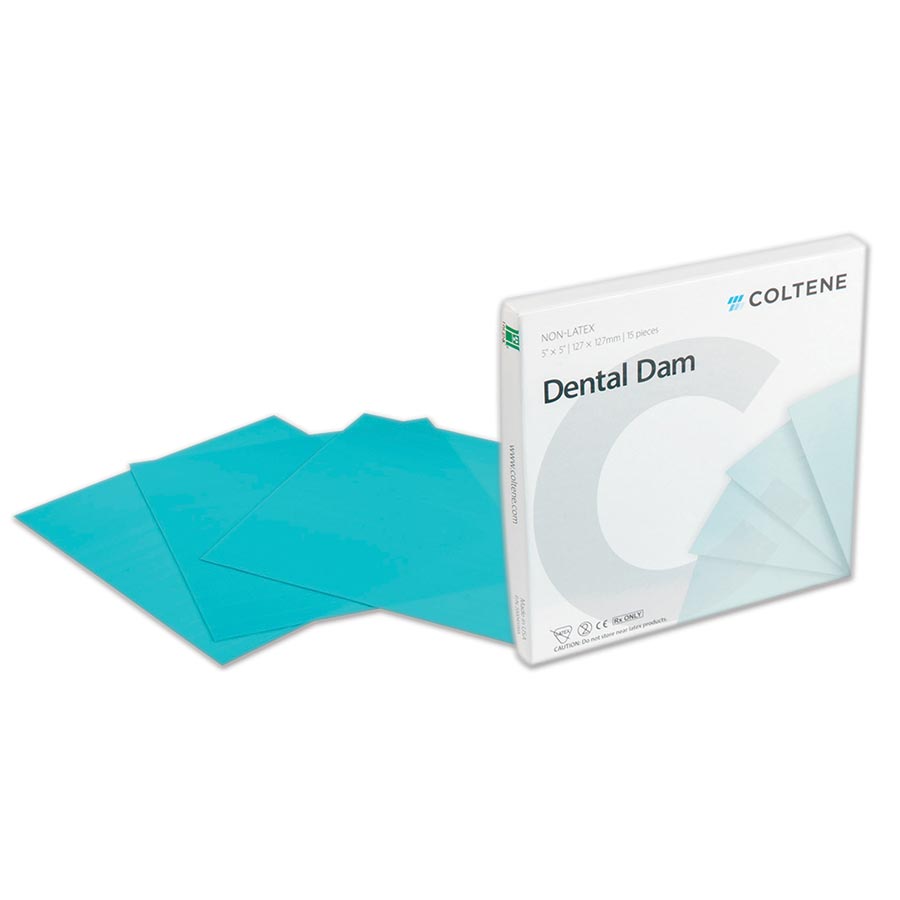 Hygenic Non-Latex Dental Dams, 6" x 6", Medium, Green, 75/Pk, H09106 thumbnail 9