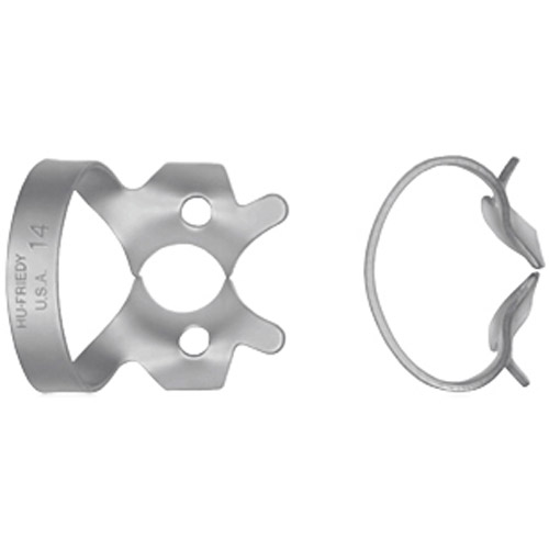 Rubber Dam Clamp, # 14A, Molars, Satin Steel, 1/Pk, RDCM14A thumbnail 9