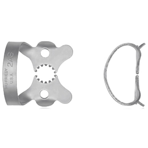 Rubber Dam Clamp, # 2AS, Larger Premolars, Satin Steel, 1/Pk, RDCM2AS thumbnail 9