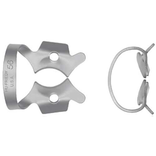 Rubber Dam Clamp, # 56, Large Molars, Satin Steel, 1/Pk, RDCM56 thumbnail 9