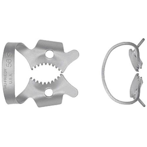 Rubber Dam Clamp, # 56S, Molars, Satin Steel, 1/Pk, RDCM56S thumbnail 8