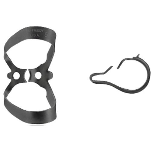 Rubber Dam Clamp, # 9, Anterior, Satin Steel, 1/Pk, RDCM9 thumbnail 9