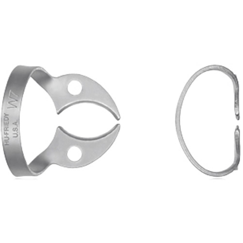 Rubber Dam Clamp, # W7, Lower Molars, Satin Steel, 1/Pk, RDCMW7 thumbnail 8