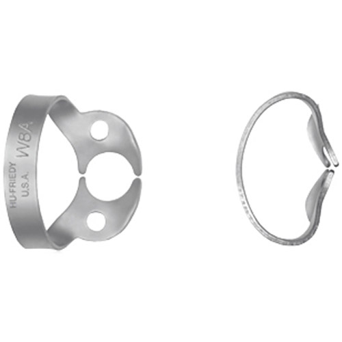 Rubber Dam Clamp, # W8A, Molars, Satin Steel, 1/Pk, RDCMW8A thumbnail 8