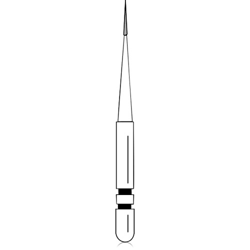 Two Striper Diamond Burs, FGSS, Interproximal Trimmer, 201.3 S, 0.8 mm, Fine, Red, 5/Pk, 2015927 thumbnail 5