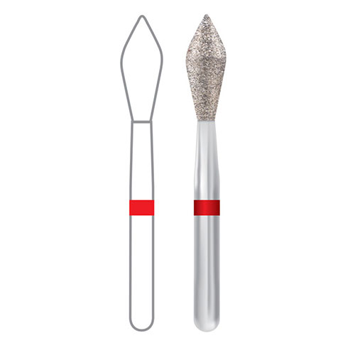 Diamond Bur Friction Grip Fine 368-023F 5/Pk thumbnail 4