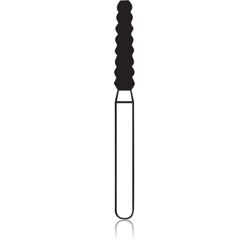 Piranha Diamond Single-Use Burs, FG, Flat End Taper, # 6055-018, 1.8 mm, Coarse, Green, 25/Pk, 6055-018C thumbnail 5