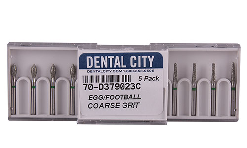 Dental City Multi-Use Diamond Bur Round End Taper 850-018SC 5/Pack product image