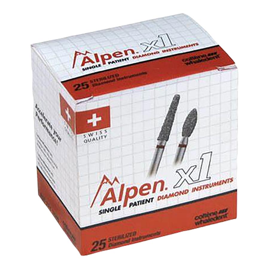 Alpen x1 Diamond Bur Friction Grip Super Coarse 811-037SC 25/Bx thumbnail 5
