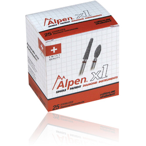 Alpen x1 Diamond Bur Friction Grip Coarse 858-014C 25/Bx thumbnail 3
