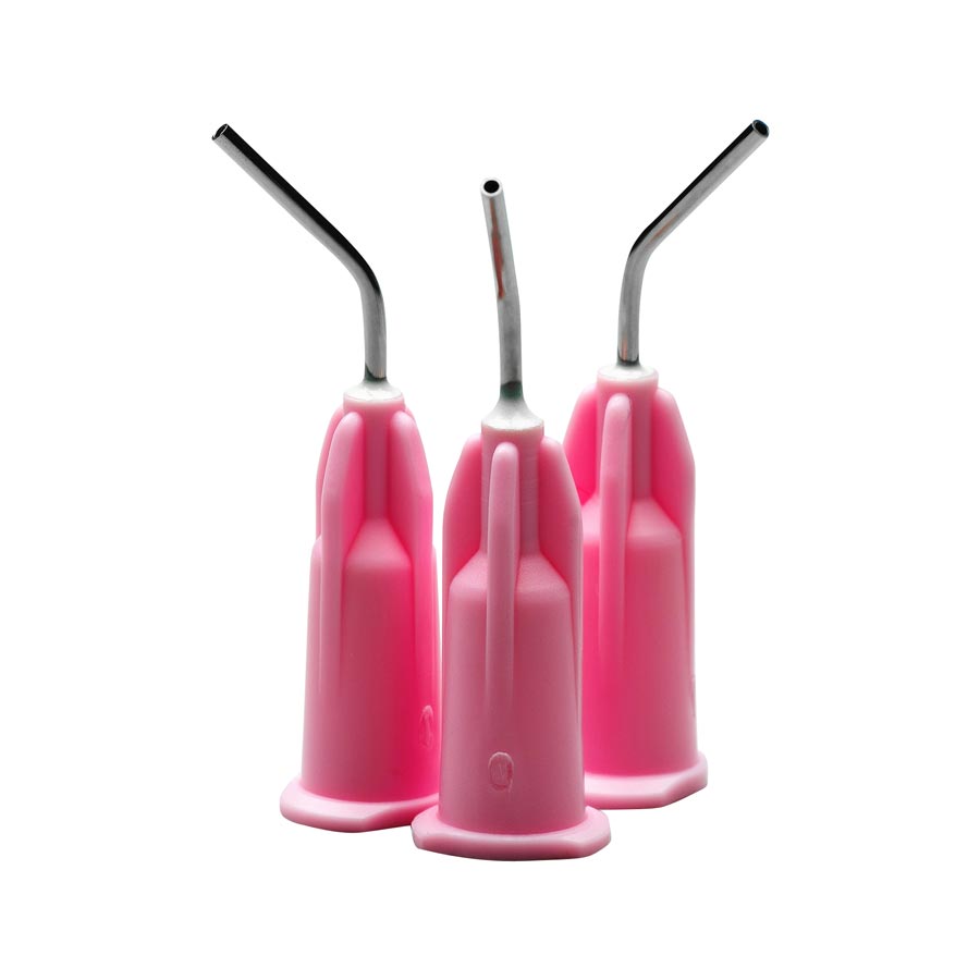 Pre-Bent Applicator Tips, 20 Ga, 1/2", Pink, 100/Pk, 20L100 thumbnail 8