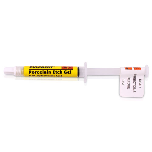 Porcelain Etch Gel, 9.6% Hydroflouric Acid, Syringe Refill, 3 ml, Yellow, 1/Pk, PEG-3 thumbnail 8