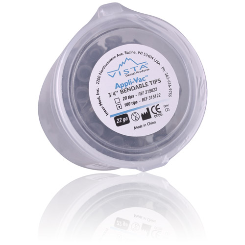 Appli-Vac Bendable Needle Tips, 22 Ga, 3/4", Black, 100/Pk, 315122 thumbnail 9