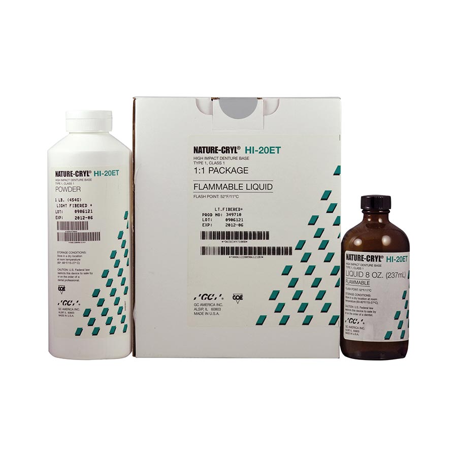 Nature-Cryl Denture Resin HI-20ET Heat Cure 32oz/Bt thumbnail 3