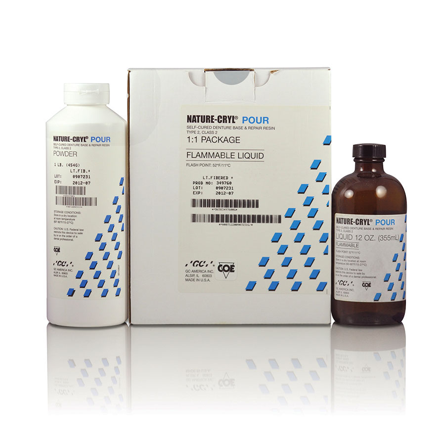 Nature-Cryl Denture Resin Acrylic Pour Base & Repair Self Cure COE-LOR Mod 5Lb thumbnail 6