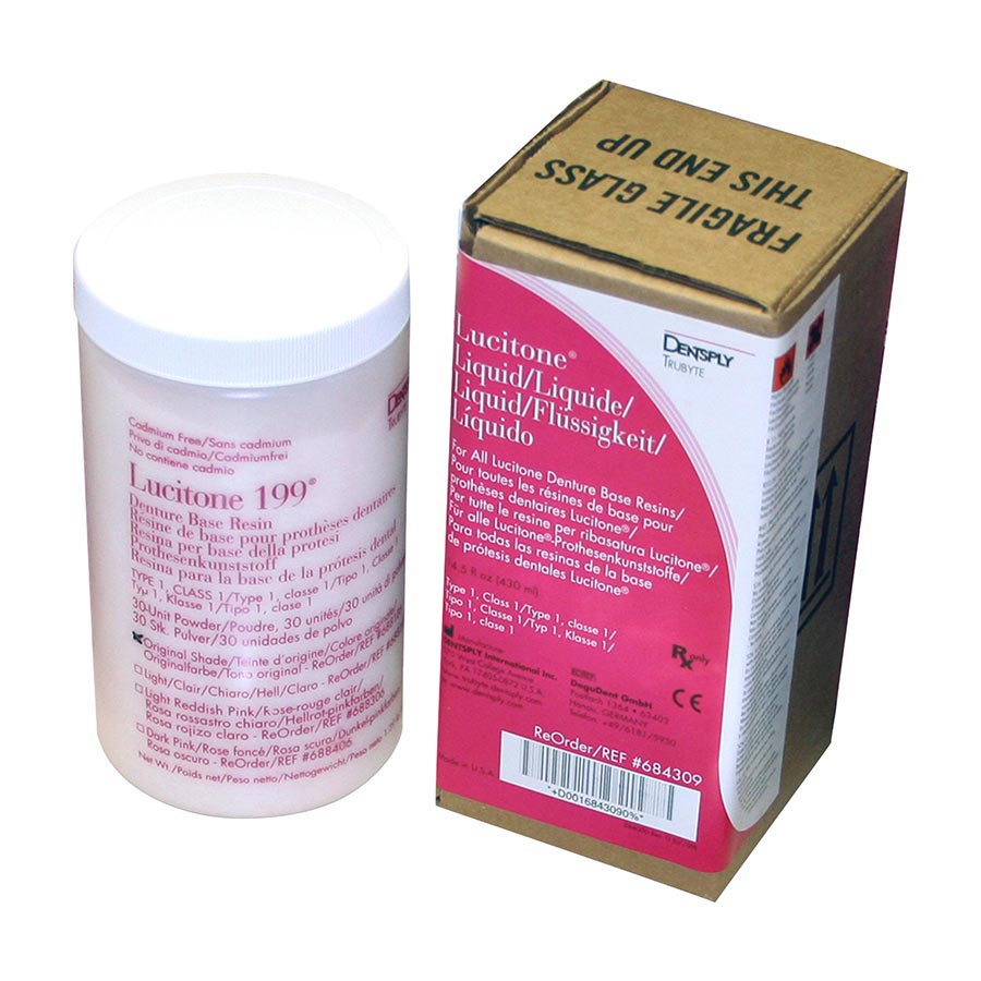 Lucitone 199 Denture Resin Acrylic Base Original 630Gm thumbnail 9