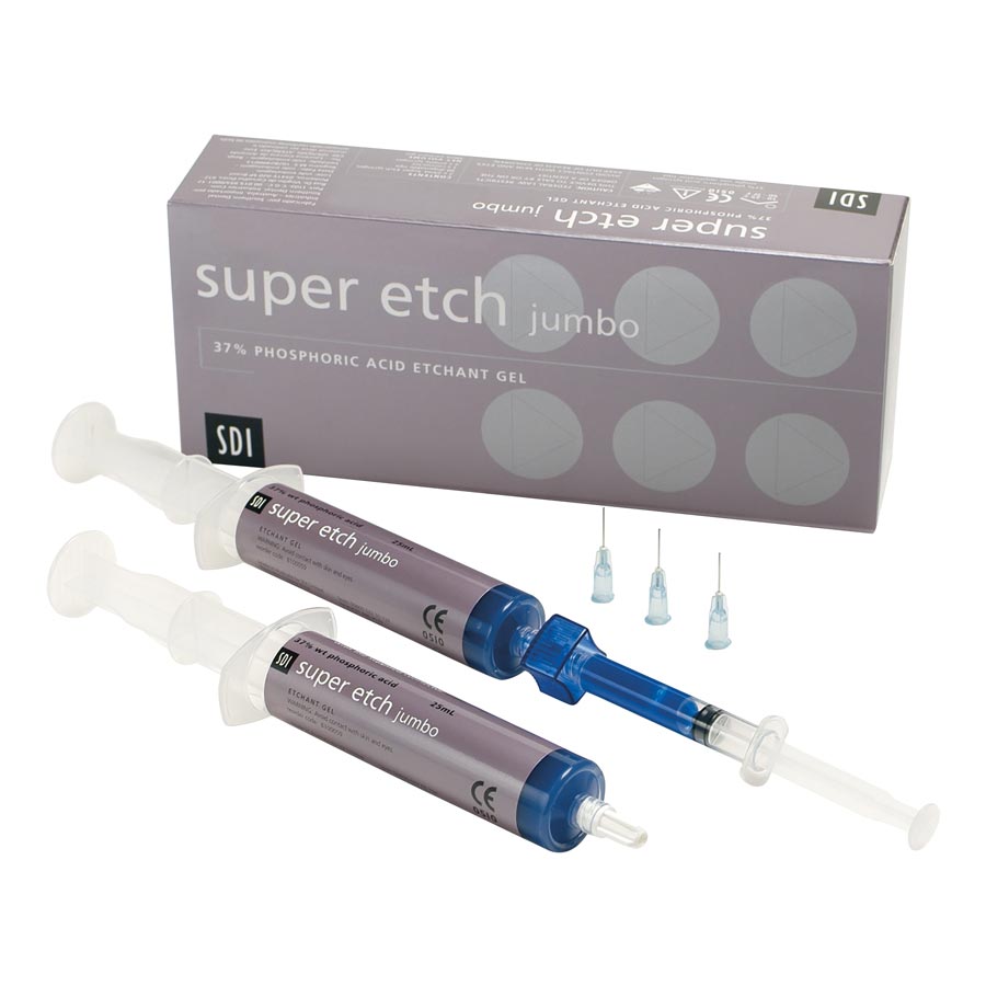 Super Etch Etching Gel, 37% Phosphoric Acid, Jumbo Syringe, 25 ml, High Viscosity, Blue, 2/Pk, 8100059 thumbnail 9