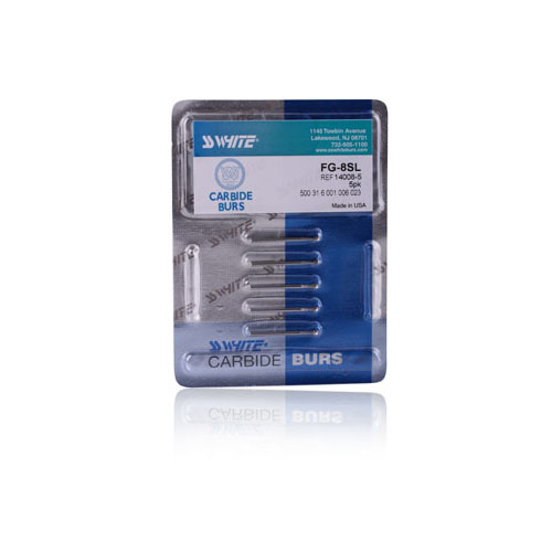 Surgical Carbide Burs, FGSL, Round, # 8, 2.3 mm, 5/Pk, 14008-5 product image