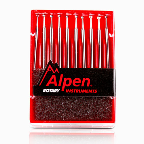 Alpen Operative Surgical Carbide Burs, FG, Cross Cut Fissure, # 558, 1.2 mm, 10/Pk, R500558 thumbnail 4