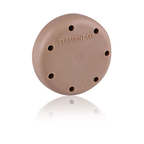 Small Magnetic Round Bur Block with 7-Hole Beige thumbnail 3
