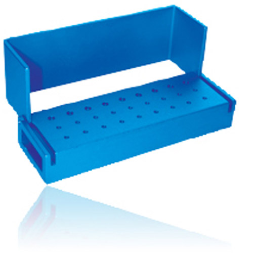 Bur Block Aluminum 27 Hole Blue Swivel Top Ea thumbnail 3