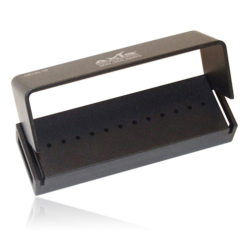 Bur Block Aluminum 12 Hole Black Swivel Top Ea thumbnail 3